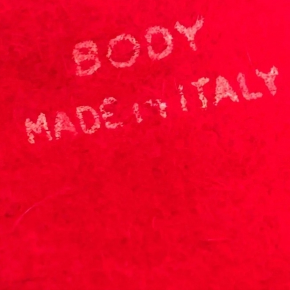 MR JOHN New York Paris Vintage Red Italian Fur Felt Hat Classic 1950s Hollywood - Picture 3 of 10